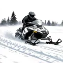 Snowmobile tattoo design idea