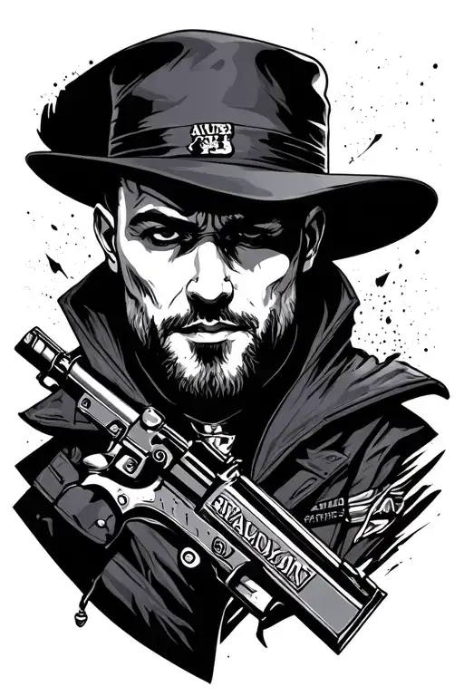 collab of hitman tattoo design tattoo design idea