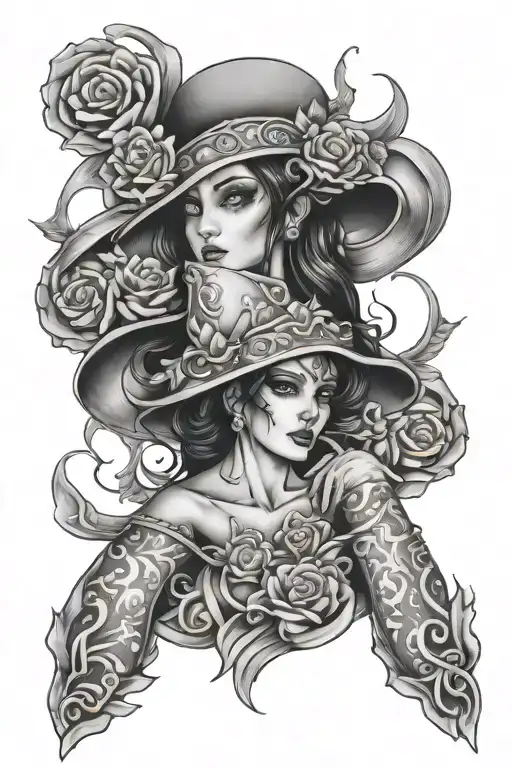 encanto vision scene, Luisa, no pressure, strong older sister tattoo design idea