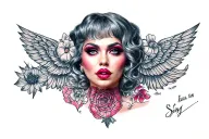 Sissy slut BBC only tattoo design idea