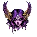 dark crystal tattoo design idea