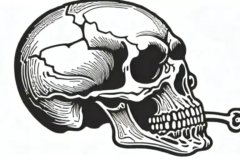 skull tattoo design idea