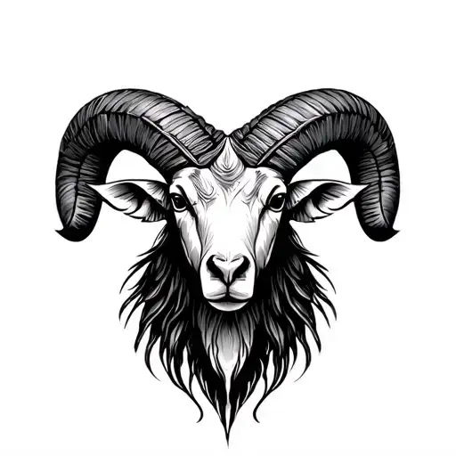 aries ram tattoo design idea