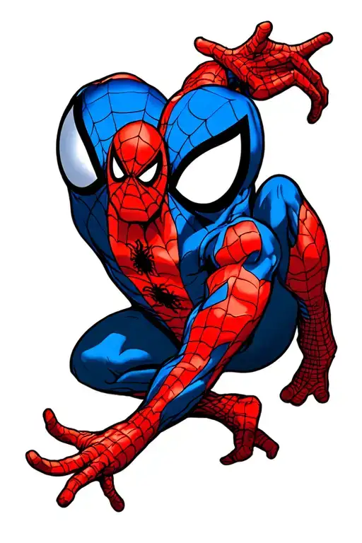 spiderman logo with the words tattoo design idea