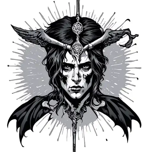 judgement / regret tattoo design idea