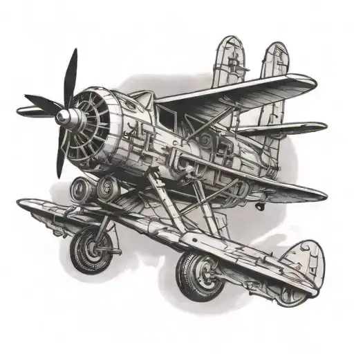 aircraft mechanic tattoo design idea