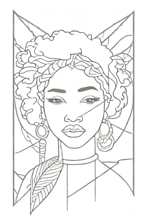 Afro Bohemian Tribal Tattoo tattoo design idea