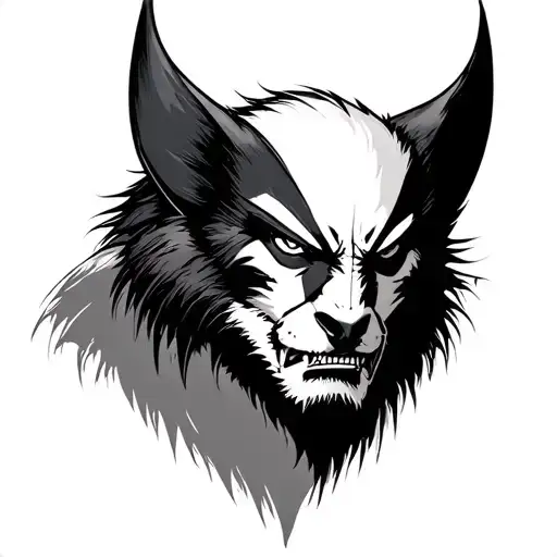 Wolverine Animal tattoo design idea