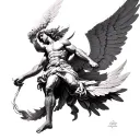 Archangel Michael tattoo design idea