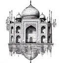 Taj Mahaal tattoo design idea