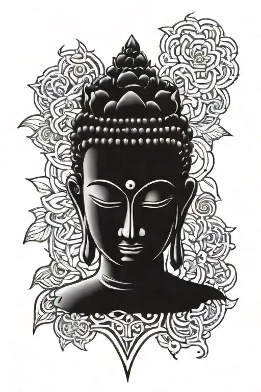 2 budhdha face tatoo and center sivan tatoo design tattoo design idea