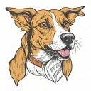 beagle dog tattoo design idea