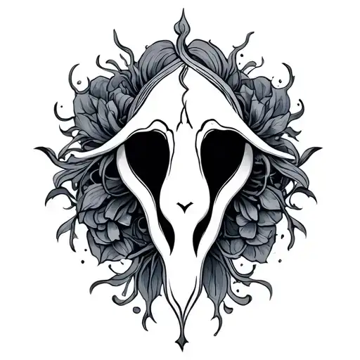 Vulva tattoo design idea