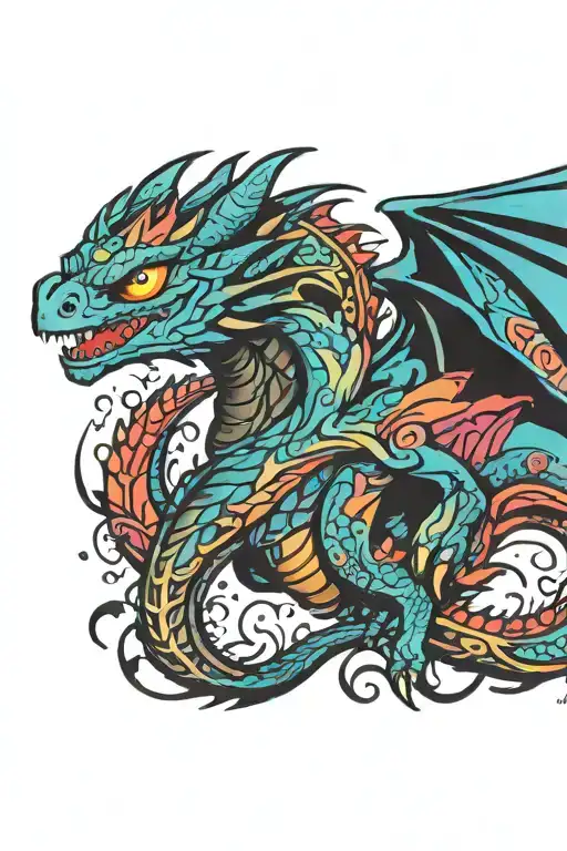 Toothless Dragon HTTYD tattoo design idea