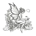 fairy tattoo design idea