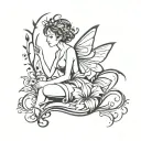 fairy tattoo design idea