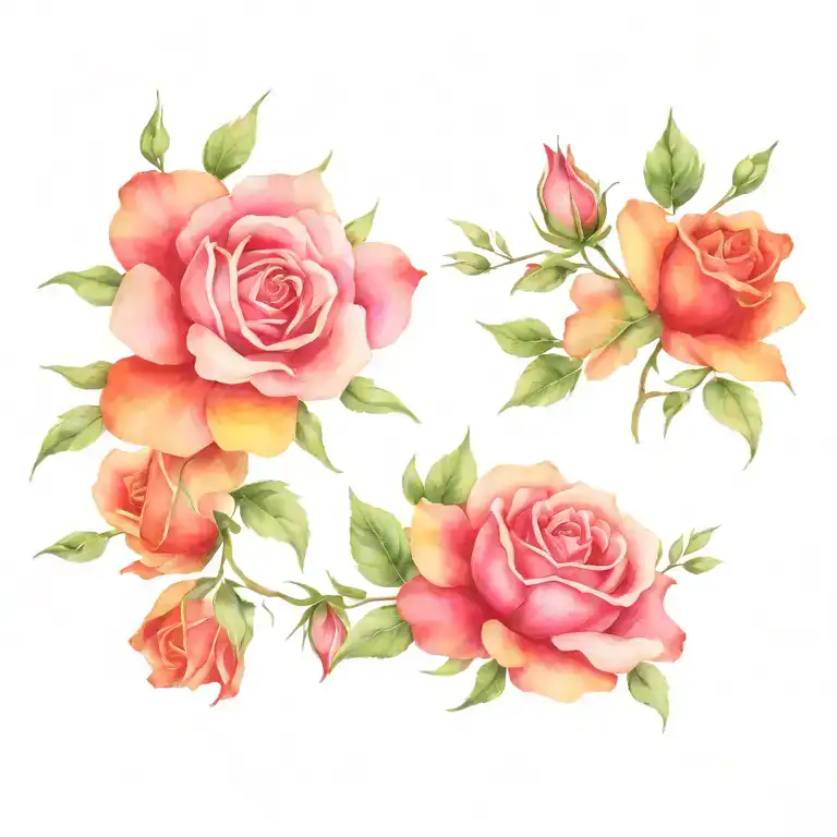 Birthday Bash Rose Tramp tattoo design idea