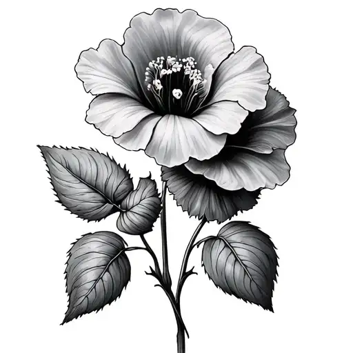 nasturtium tattoo design idea