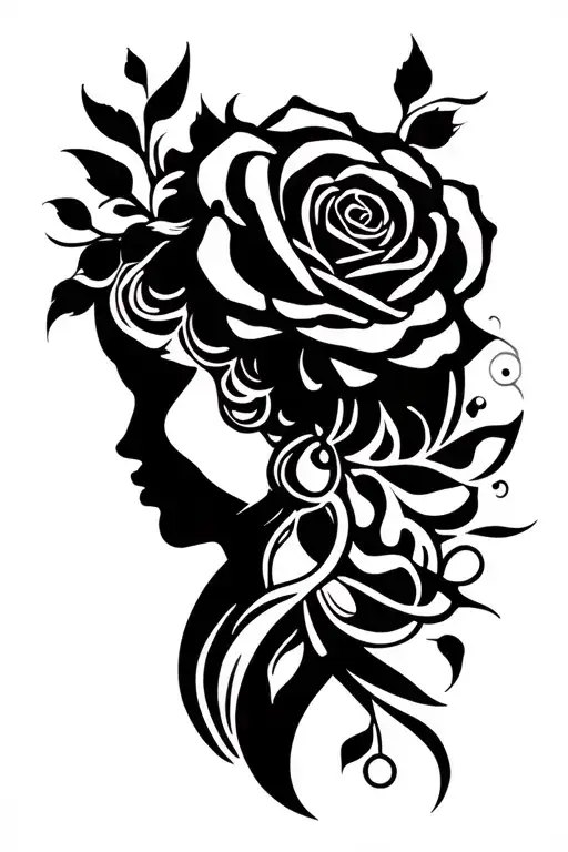 Gemini, Rose, London, already, air, Mother Figure tattoo design idea