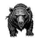 Viking bear tattoo design idea