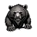 Viking bear tattoo design idea