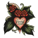 Fede for ever (love) tattoo design idea