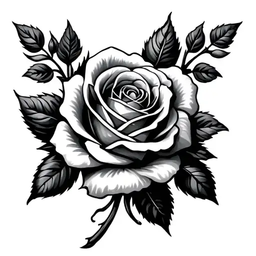 irish roses tattoo design idea