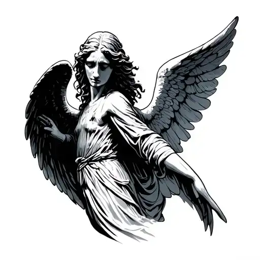 doctor who weeping angel tattoo design idea