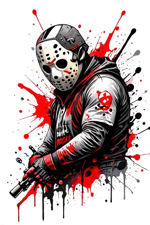 Pokemon and jason voorhees tattoo design idea