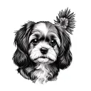 Cockapoo tattoo design idea