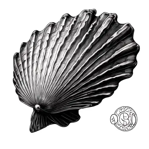 Scallop Shell tattoo design idea