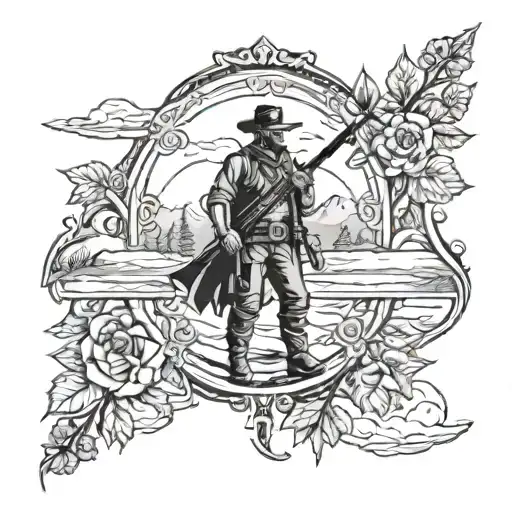 red dead redemption 2 tattoo design idea
