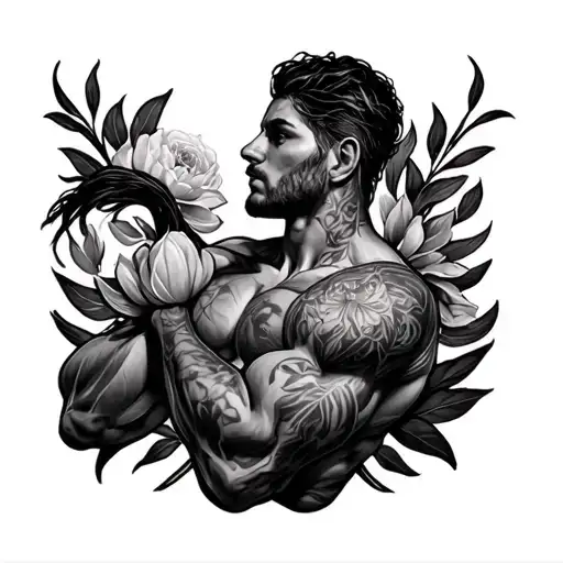 On Triceps tattoo design idea