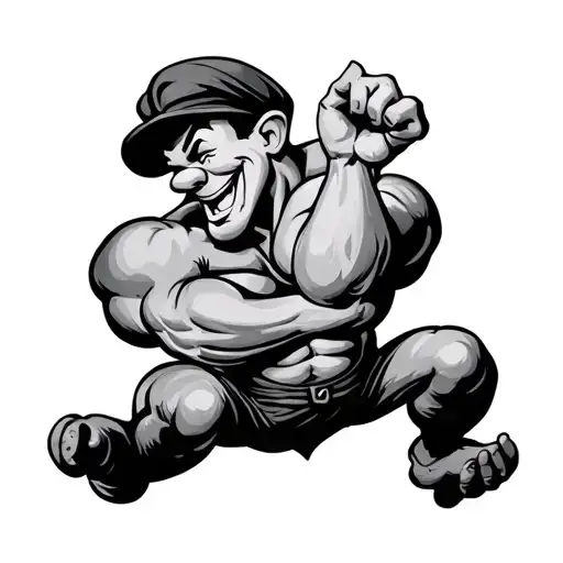 popeye tattoo design idea