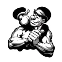 popeye tattoo design idea