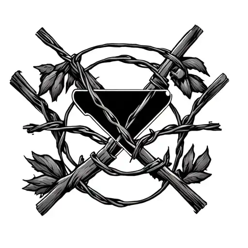 barb wire tennessee tattoo design idea