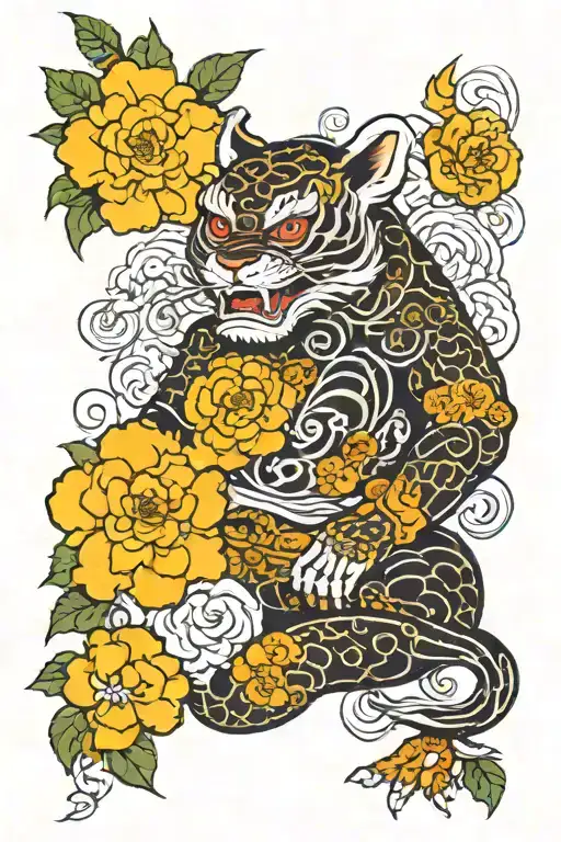 full Japanese bodysuit tattoo design idea