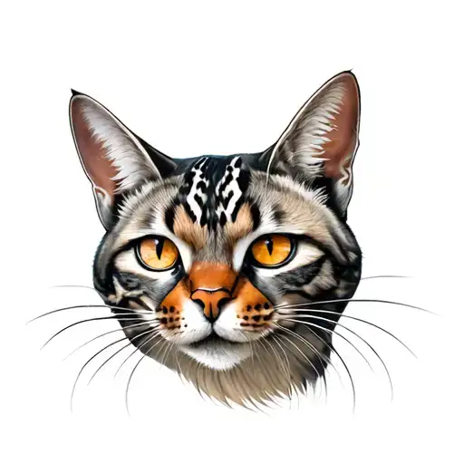 TWISTY BOBCAT PRETZEL tattoo design idea