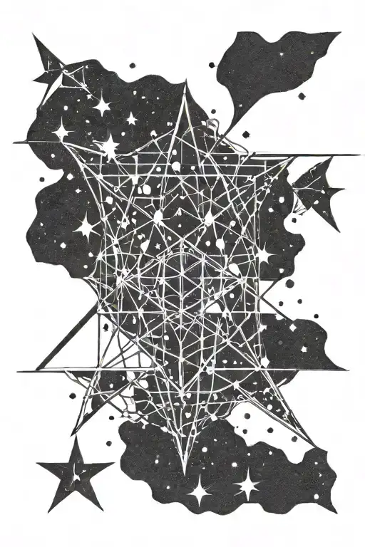 southern cross constellation tattoo design idea