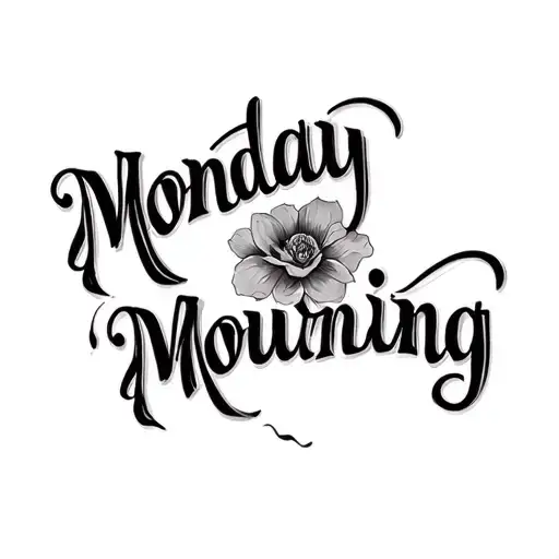 "Monday Mourning" Monday Mourning tattoo design idea