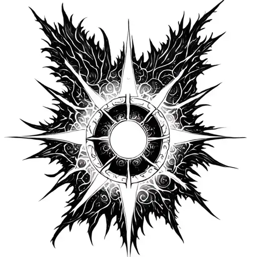 quasar tattoo design idea