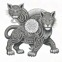 African tattoo protection symbol tattoo design idea