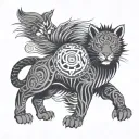 African tattoo protection symbol tattoo design idea