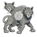 African tattoo protection symbol tattoo design idea