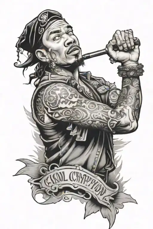cholo Compton tattoo design idea