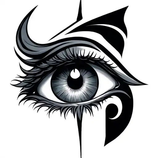 eye of horus tattoo design idea