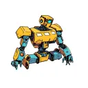 Fortuna Hooker robot tattoo design idea