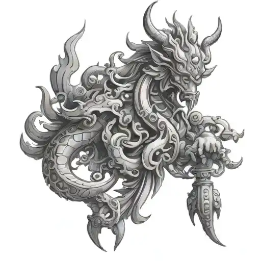 vajra tattoo design idea