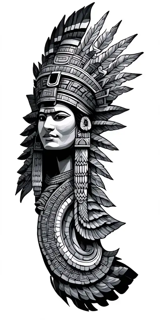 mayan tattoo design idea