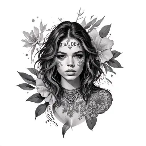 artist ,  model , hooper tattoo design idea